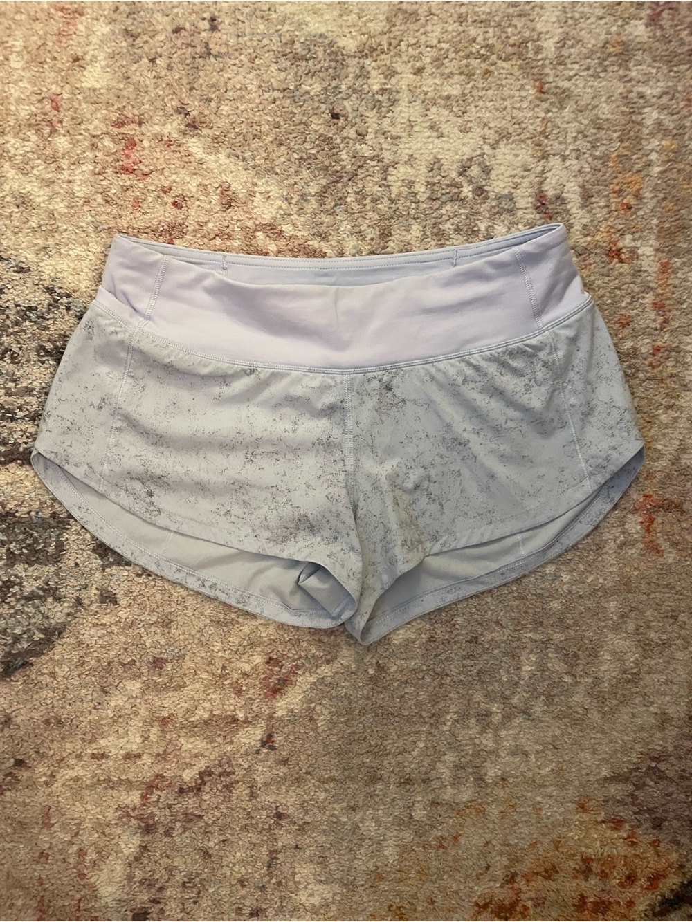 lululemon athletica Light Gray Marble Athletic Shorts